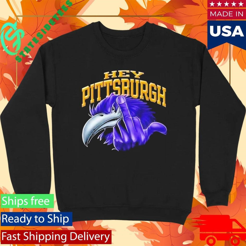 Ravens Flock Hey Steelers Middle Finger Shirt Unisex , , , Long Sleeve Tee
