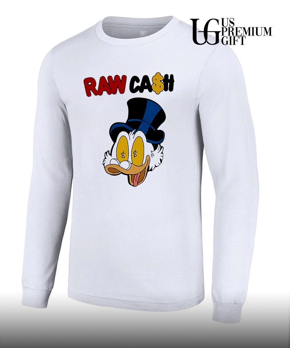 Raw Cash Duck money eyes cartoon shirt