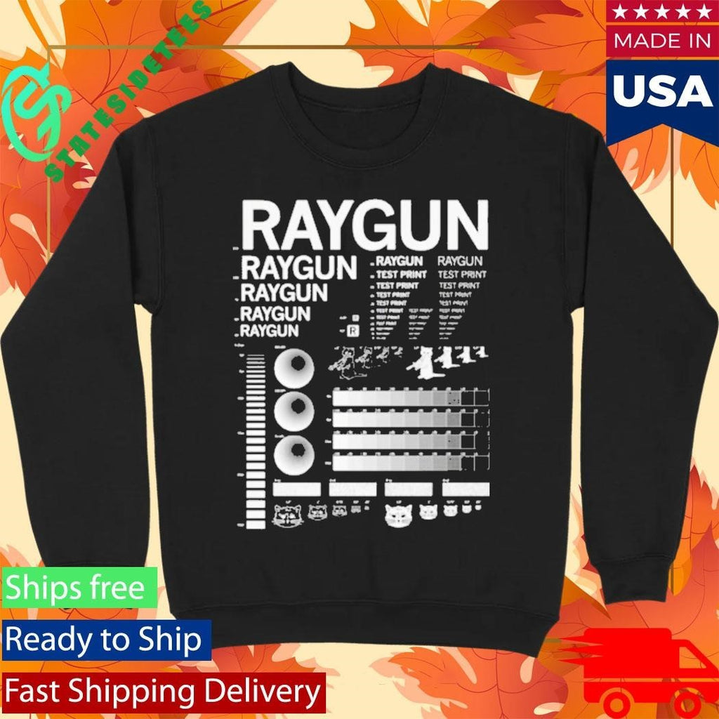 Raygun Screenprint Test Shirt Unisex , , , Long Sleeve Tee