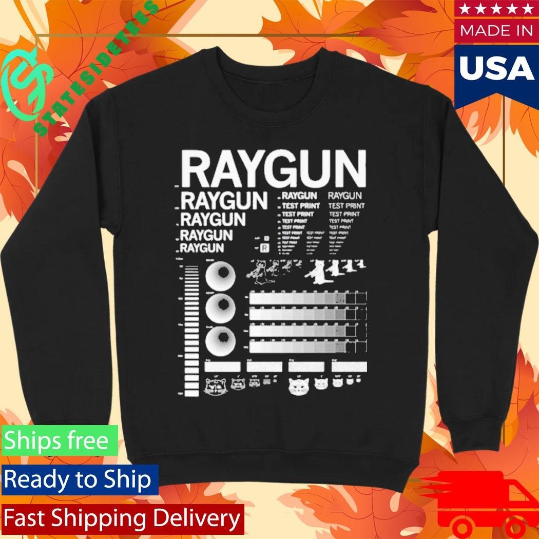 Raygun Screenprint Test Shirt Unisex , , , Long Sleeve Tee