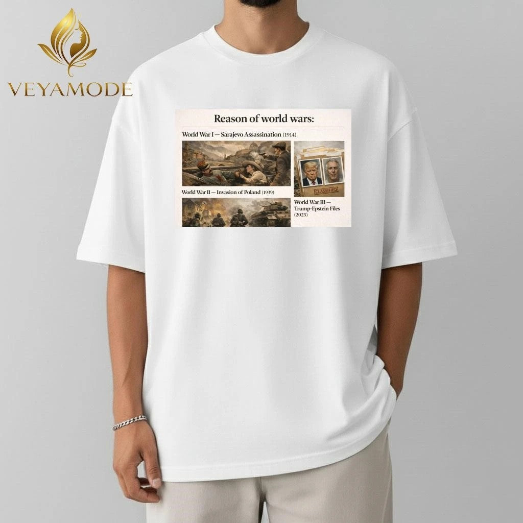Reason of Word Wars III Trump Epstein Files tee Unisex , , , Long Sleeve Tee