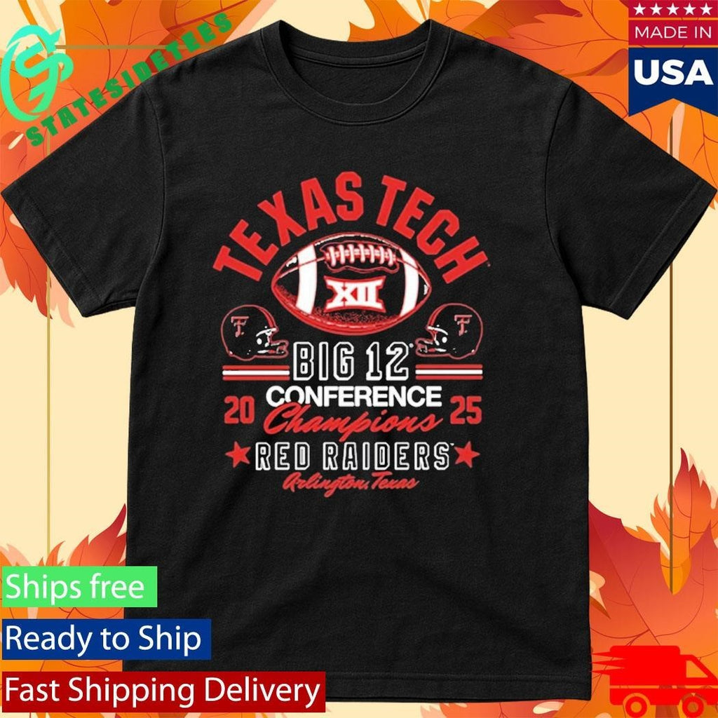 Red Raiders 2025 Big 12 Football Champions Shirt Unisex , , , Long Sleeve Tee