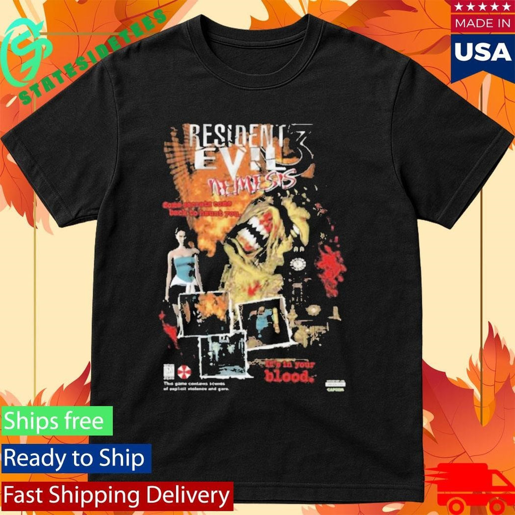 Resident Evil 3 Return To Raccoon City Shirt Unisex , , , Long Sleeve Tee