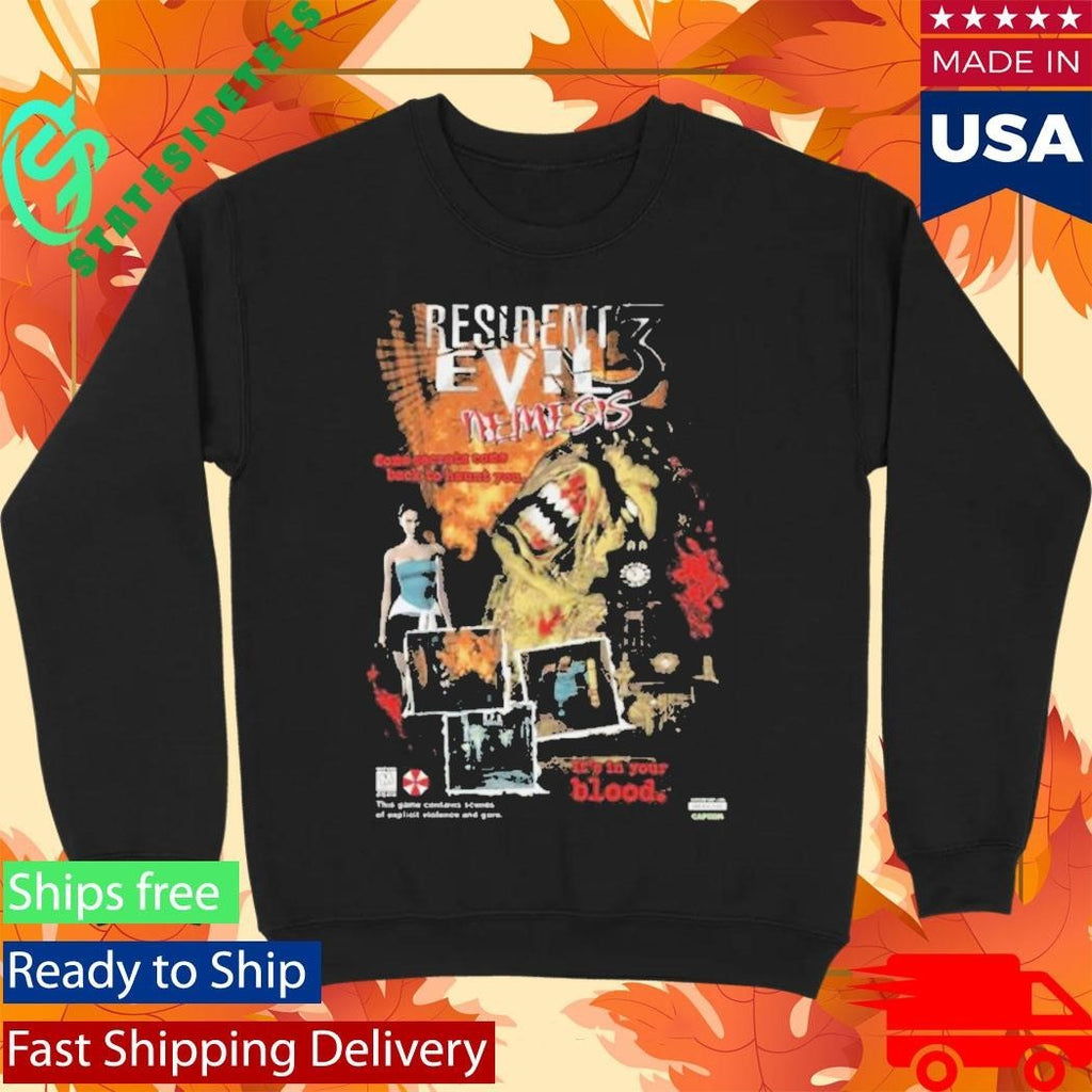 Resident Evil 3 Return To Raccoon City Shirt Unisex , , , Long Sleeve Tee
