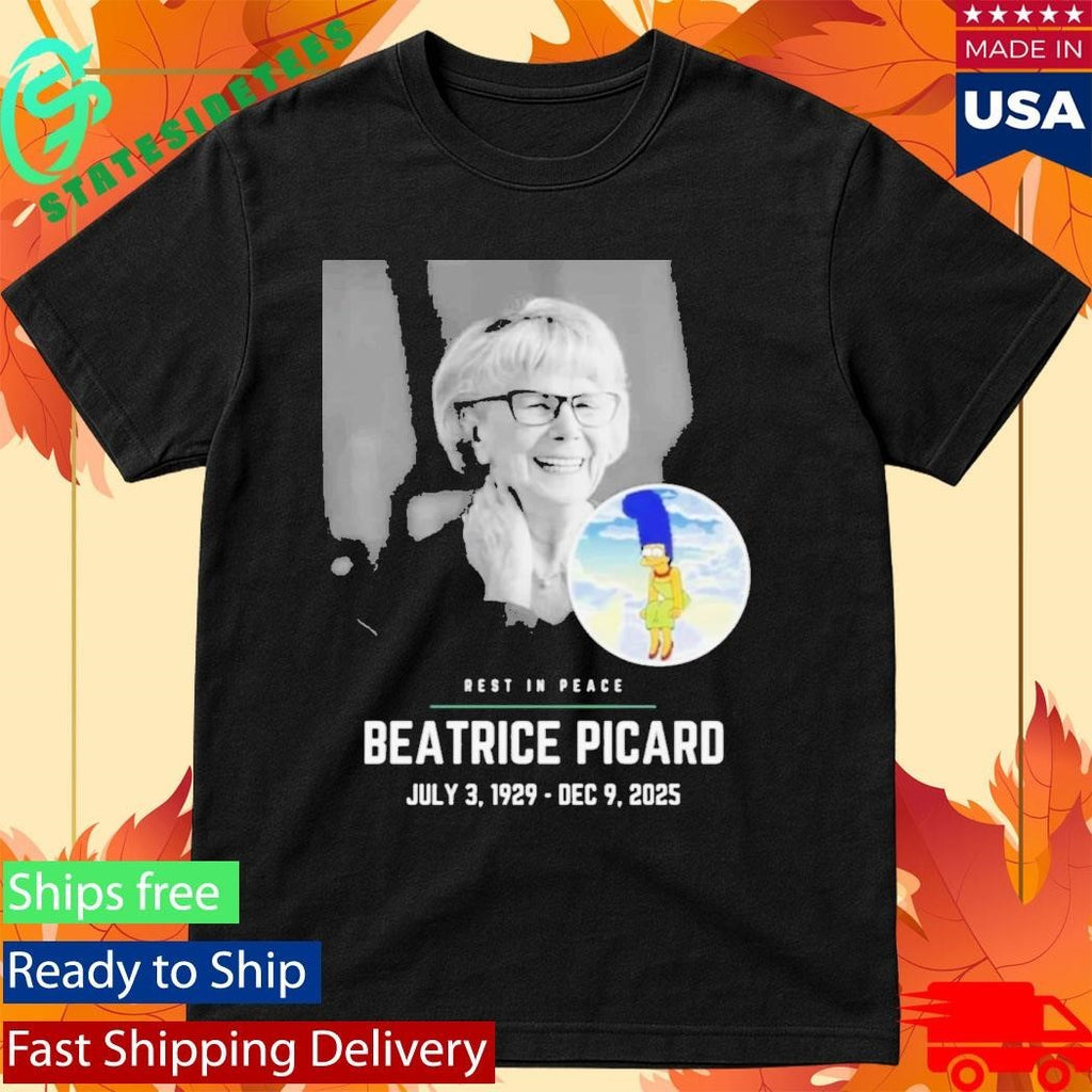 Rest In Peace Beatrice Picard 2025 Shirt Unisex , , , Long Sleeve Tee