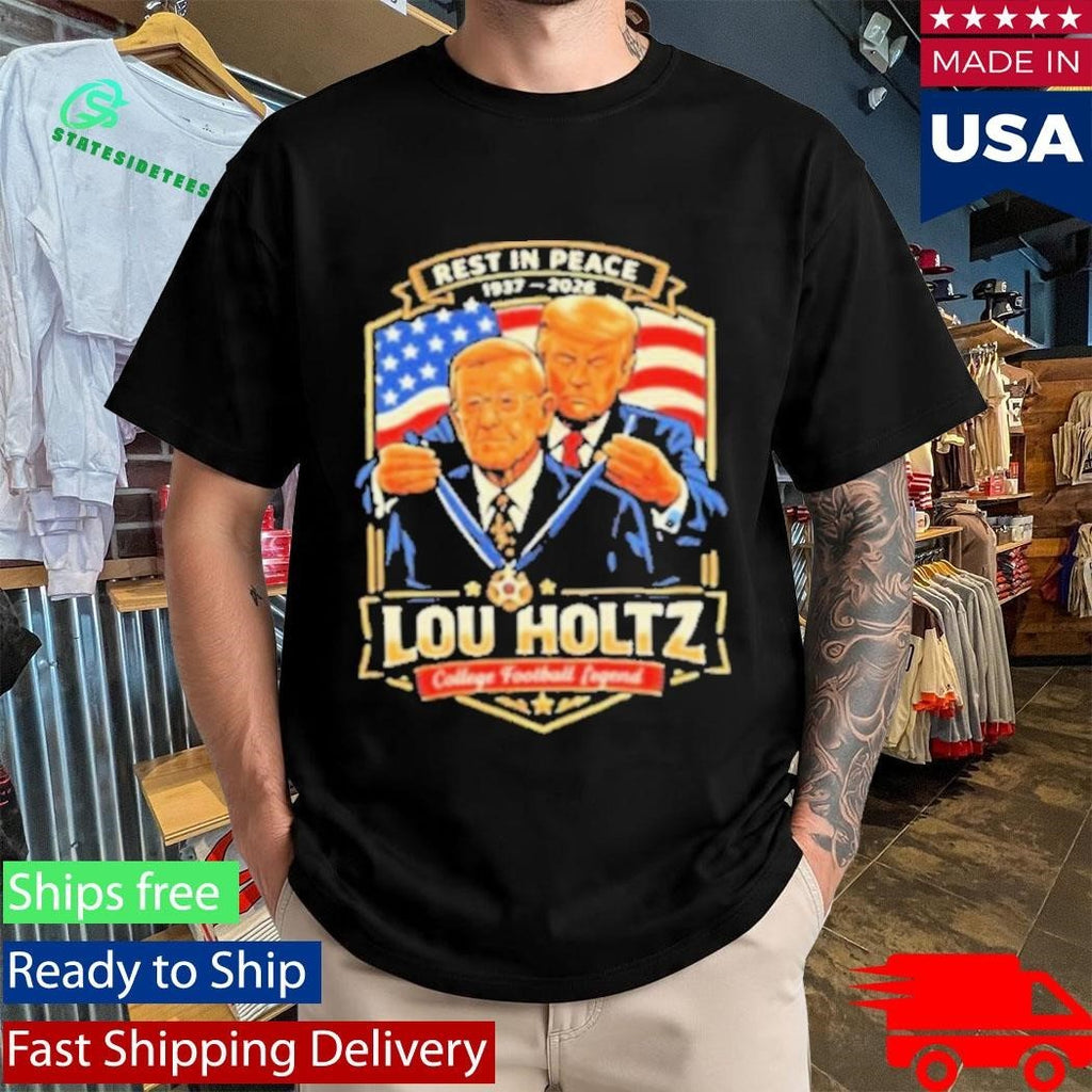 Rest In Peace Lou Holtz 1937 2026 College Football Legend Tribute Shirt Unisex , , , Long Sleeve Tee