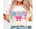 Retro Checkered Teacher Shirt Floral Coquette Teacher Preppy Teacher Shirt T-Shirts