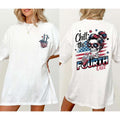 Retro Chill Fourth Out Shirt 4th July Skeleton Girly Shirt Funny Skeleton Fourth July Shirt American Mama Shirt Independence Day Shirt T-Shirts