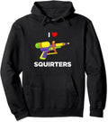 Retro I Heart Squirters I Love Squirters Hooded T-Shirts