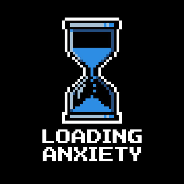 Retro Loading Hourglass Pixel Art