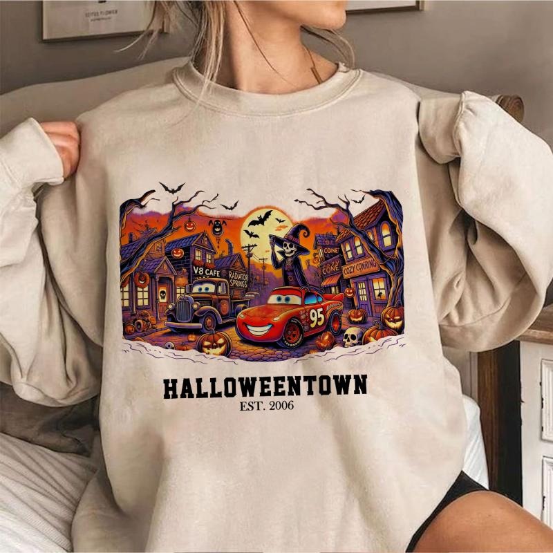 Retro Radiator Springs Cars Movie Halloween Shirt Halloween Town 2006 Shirt Halloween Trip Halloween Party Halloween T-Shirts