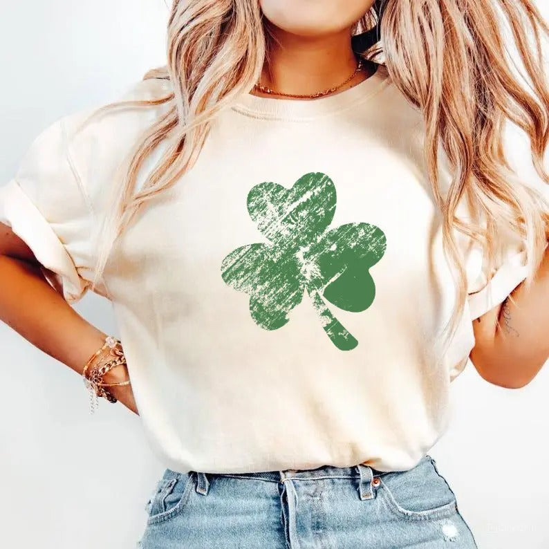 Retro Shamrock Shirt Shenanigans Cute St Patricks Day Shist Lucky Irish Shirt Four Leaf Clover T-Shirts