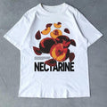 Retro Vintage Nectarine Streetwear Cotton Veggie Shirt Fruit Lover T-Shirts