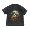 Retro T Rex Dinosaur Moonlit T Rex Retro Jurassic Shirt Vintage Dinosaur Dinosaur Lovers Menswear Cotton T-Shirts
