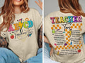Retro Teacher ABCD Teacher Tour Shirt Back School End Year Pnh Teacher Kindergarten Teacher Shirt Elementary School T-Shirts