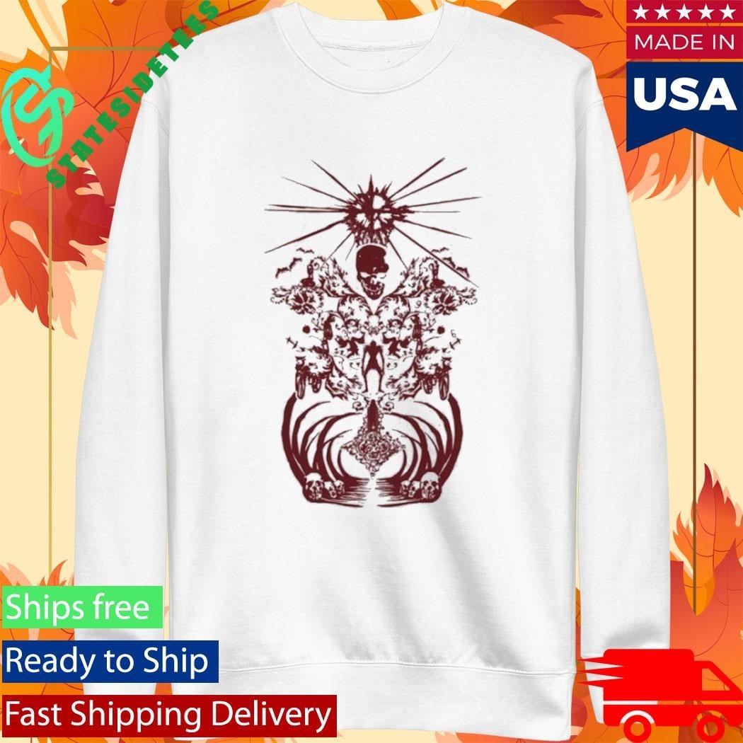 Revenge White Maroon Shirt Unisex , , , Long Sleeve Tee