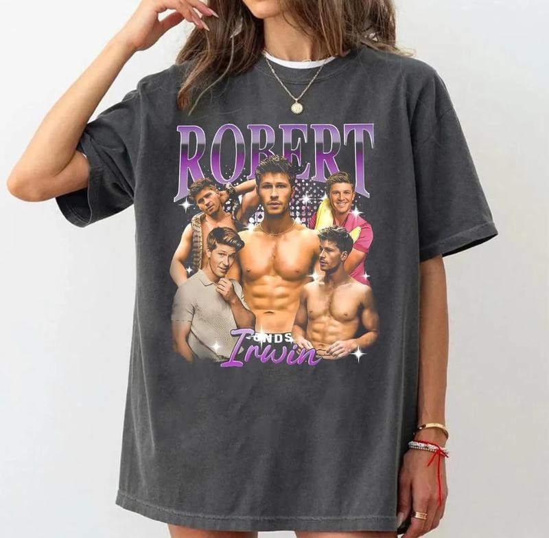 Robert Irwin Dwts 2025 Bootleg Short Sleeve Casual Streetwear Fans T-Shirts
