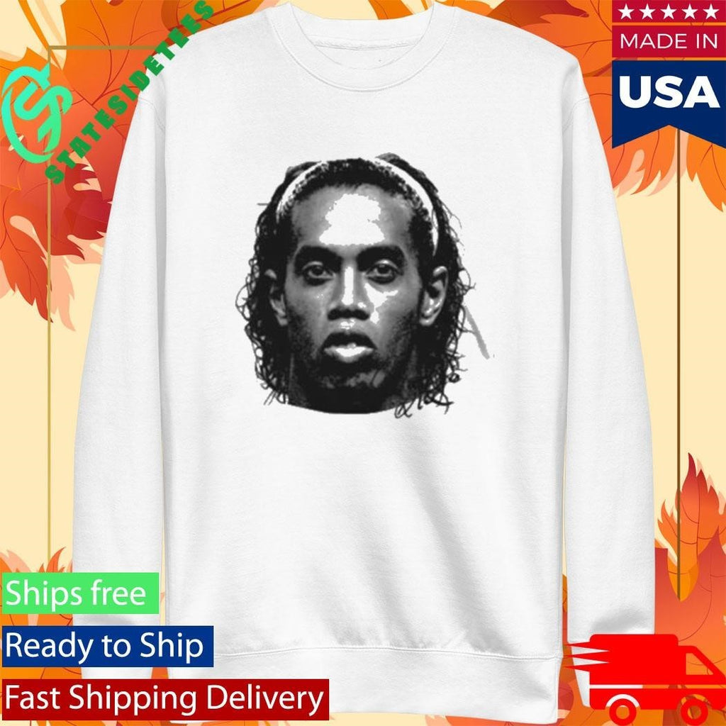 Ronaldinho Big Head Shirt Unisex , , , Long Sleeve Tee