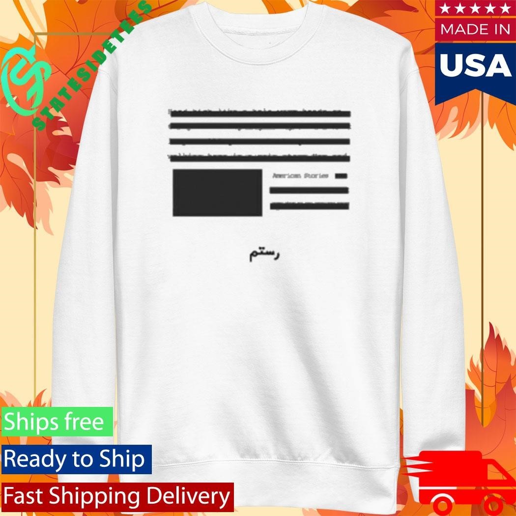 Rostam Redacted Shirt Unisex , , , Long Sleeve Tee