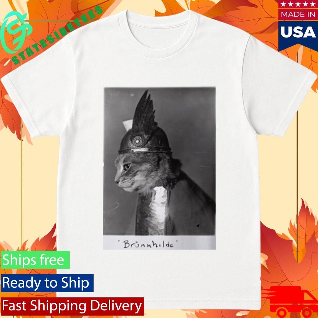 Royal Cat Brunnhilde Wearing Armor Shirt Unisex , , , Long Sleeve Tee