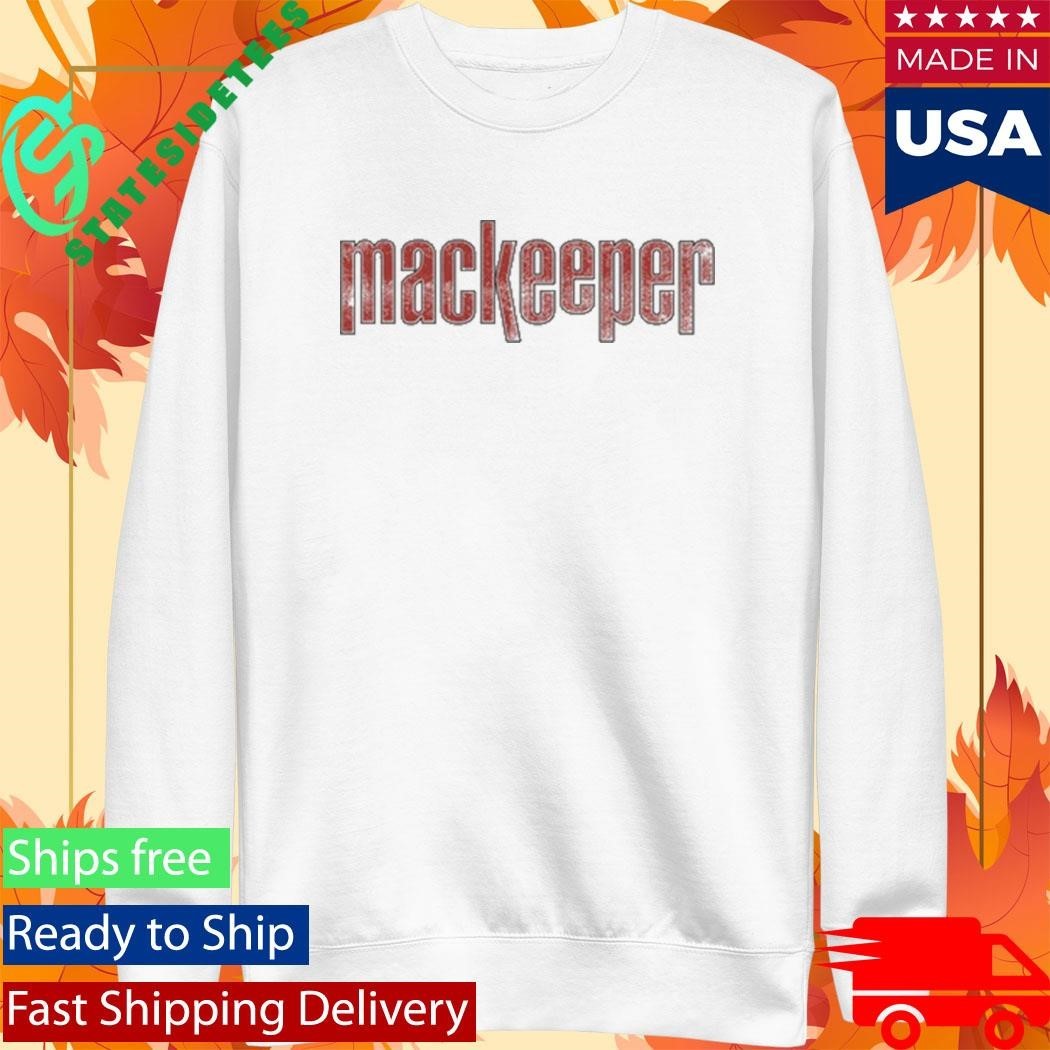 Ruby Cruz Wearing Mackeeper Logo Red Shirt Unisex , , , Long Sleeve Tee
