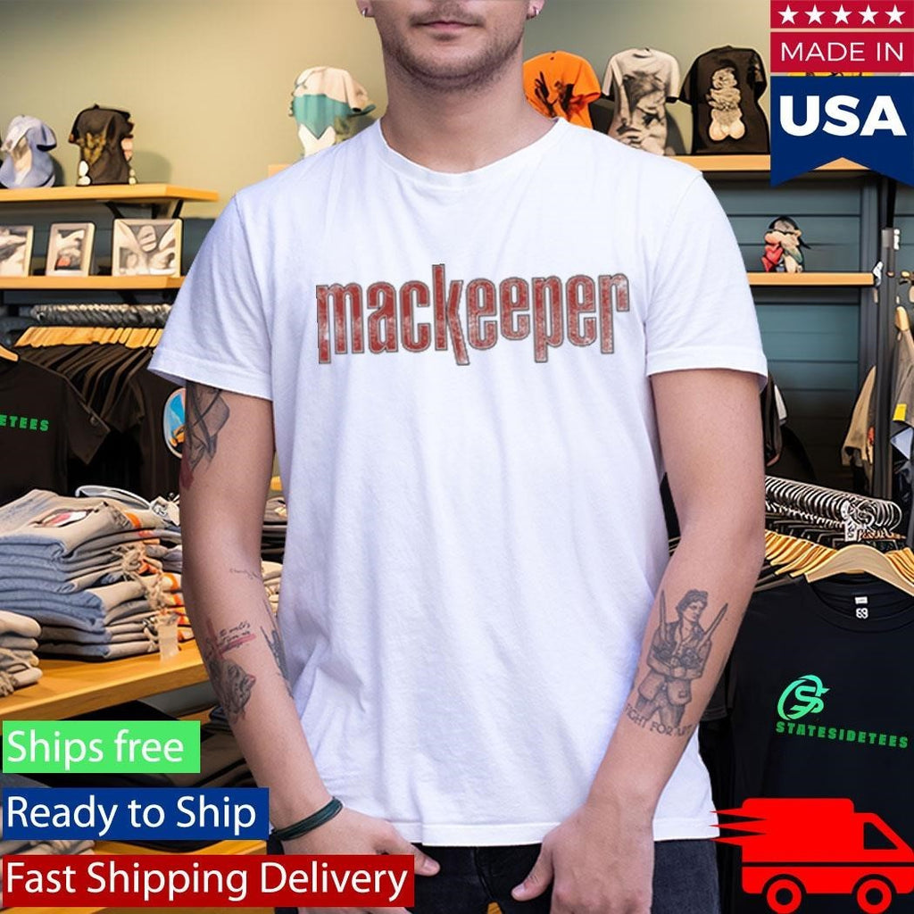 Ruby Cruz Wearing Mackeeper Logo Red Shirt Unisex , , , Long Sleeve Tee