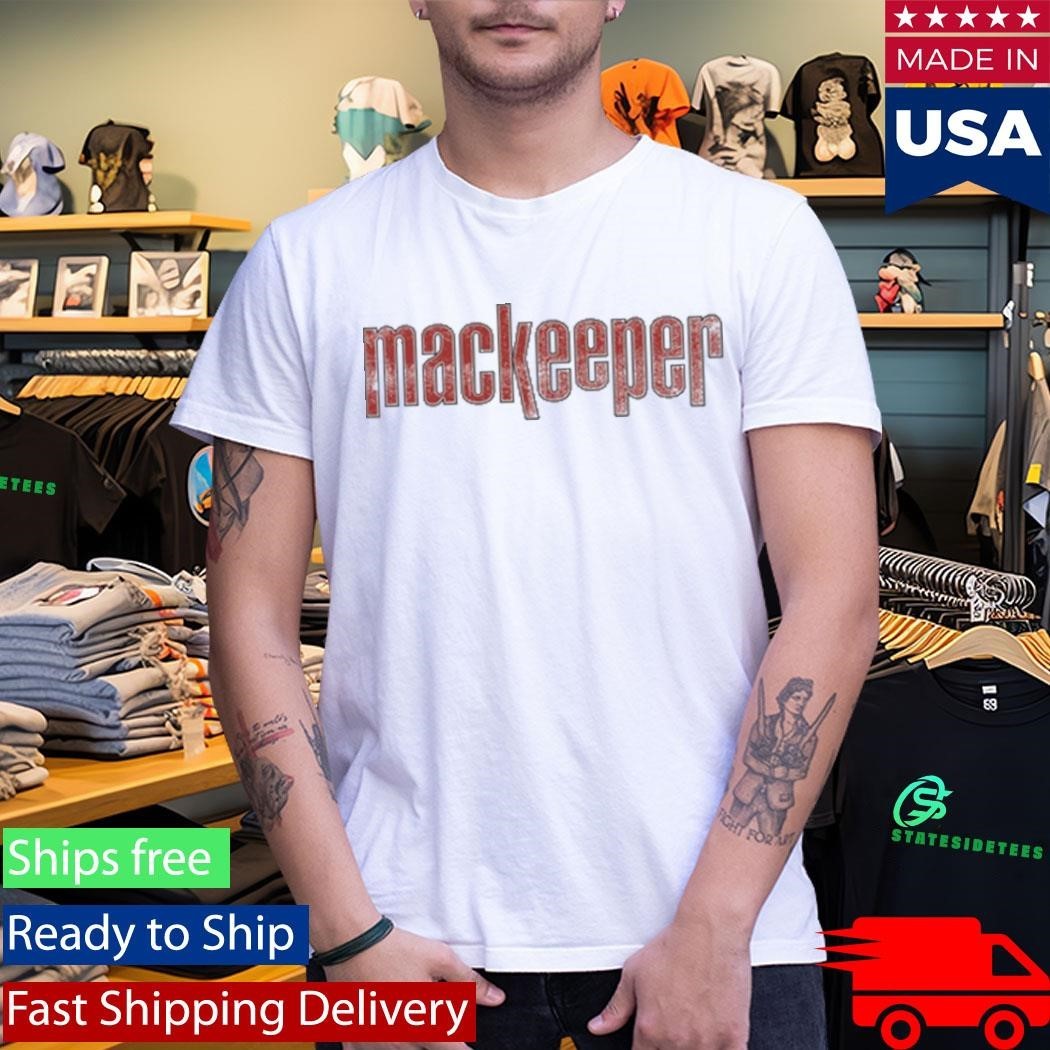 Ruby Cruz Wearing Mackeeper Logo Red Shirt Unisex , , , Long Sleeve Tee