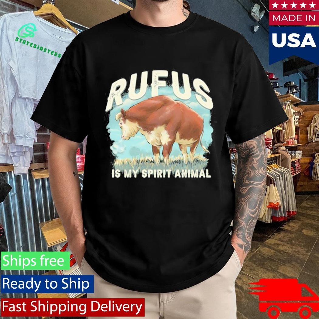 Rufus the Bull “Rufus Is My Spirit Animal” Shirt Unisex , , , Long Sleeve Tee