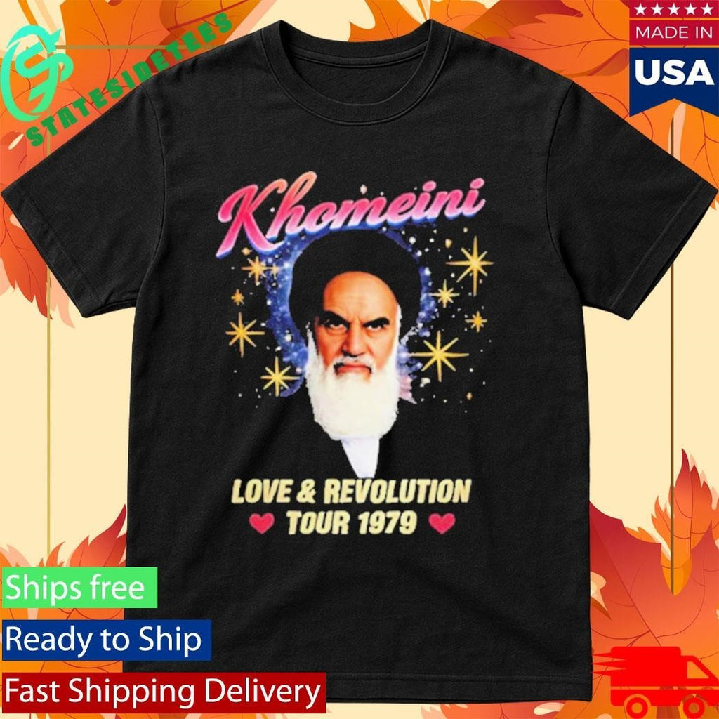 Ruhollah Khomeini Love And Revolution Tour 1979 Shirt Unisex , , , Long Sleeve Tee