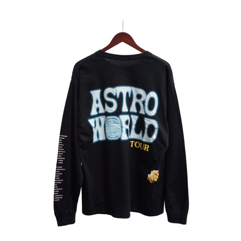 Travis Scott Astroworld Tour Wish You Were Here L S (93665 437) Size S 2XL T-Shirts