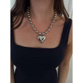 SILVER BUBBLE HEART NECKLACE T-Shirts
