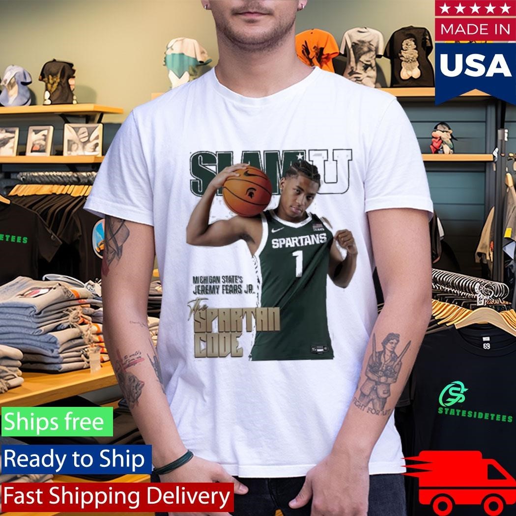 SLAM U Jeremy Fears Jr Michigan State Spartans The Spartan Code Shirt Unisex , , , Long Sleeve Tee