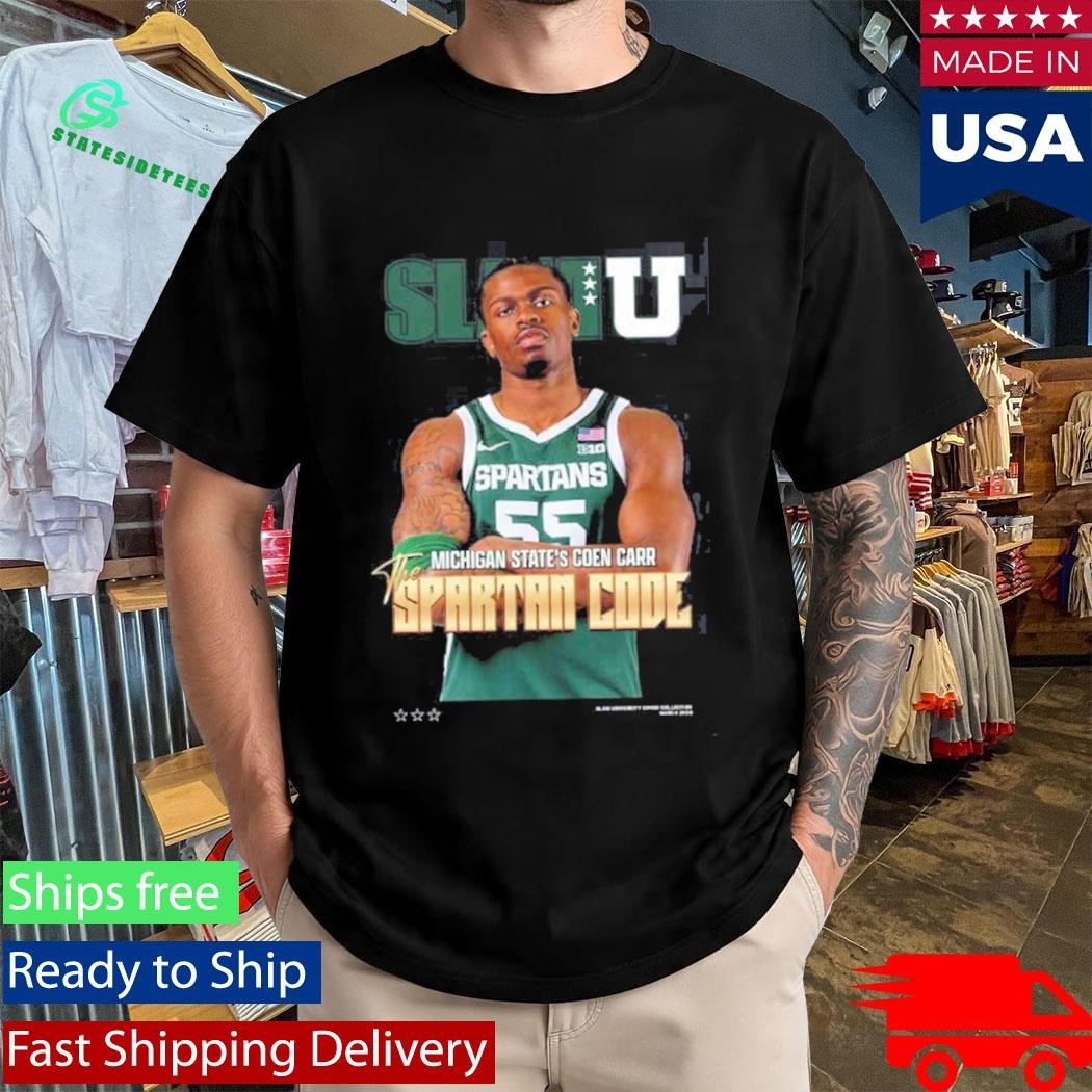 SLAMU Michigan State Spartans Coen Carr The Spartan Code Magazine Cover Unisex , , , Long Sleeve Tee