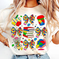 [Sale 45% Off] Autism Coquette Teacher Pencil Autism Bow Education Autism Awareness Neurodiversity T-Shirts