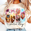 [Sale 45% Off] Game Day Football Coquette Football Bow Football Mama Shirt Mom T-Shirts