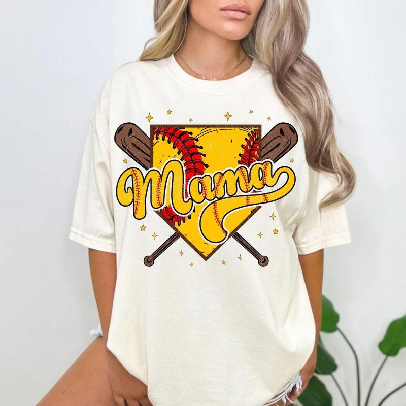 [Sale 45% Off] Retro Softball Softball Mama Coquette Bow Softball Shirt Game Day Shirt Moms Game Day T-Shirts