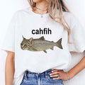 [Sale Up 30%] Cah Fih Misspelled Fish Meme Retro Meme Retro & T-Shirts