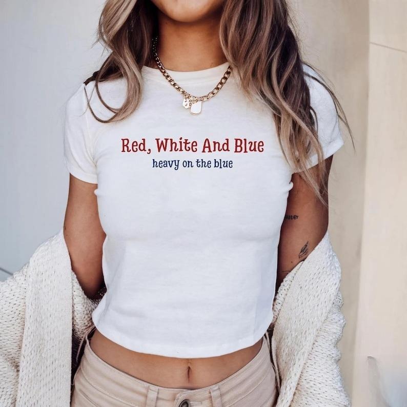 [Sale Up 30%] Liberal 4th July 90s Baby Progressive 4th July Anti Fourth July Y2k Baby T-Shirts
