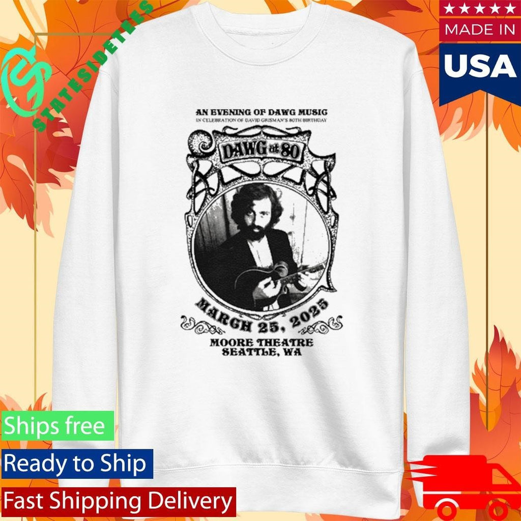 Sam Grisman Project Dawg at 80 Shirt Unisex , , , Long Sleeve Tee
