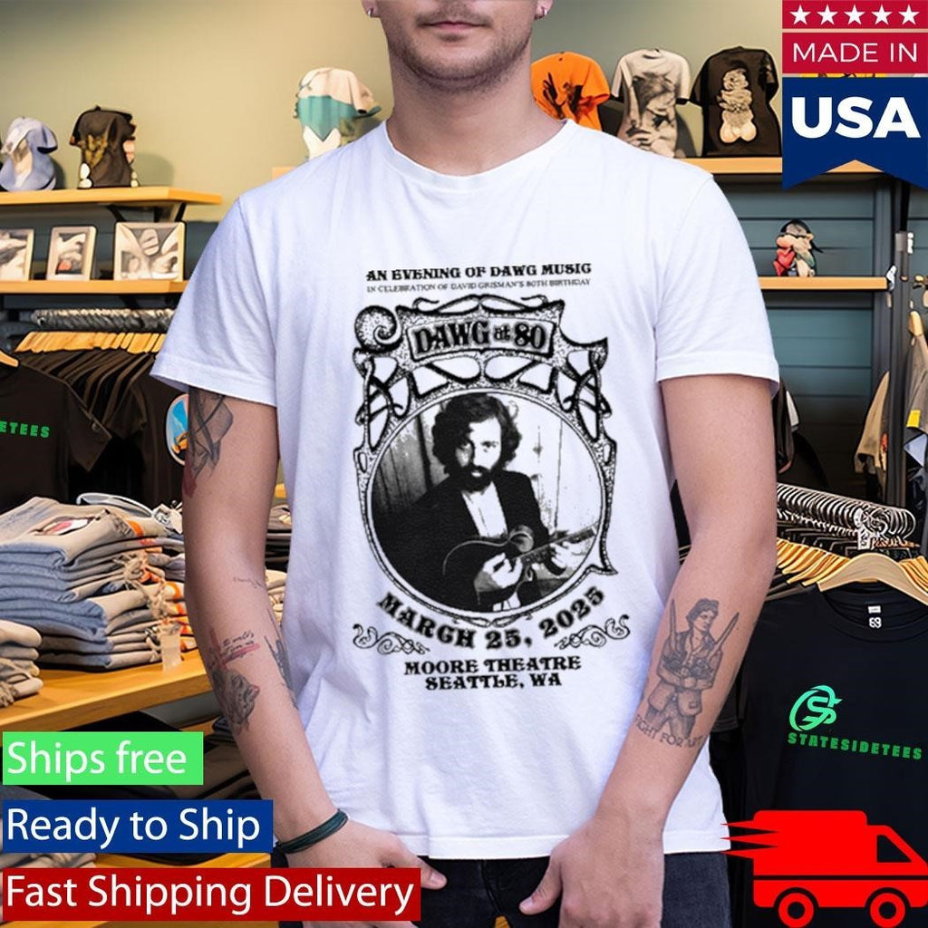 Sam Grisman Project Dawg at 80 Shirt Unisex , , , Long Sleeve Tee
