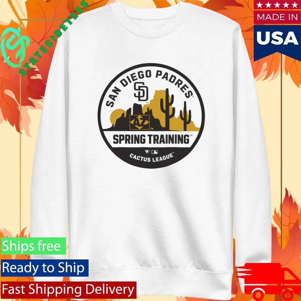 San Diego Padres Levelwear Spring Training Badge Luxe Signature Knit Shirt Unisex , , , Long Sleeve Tee