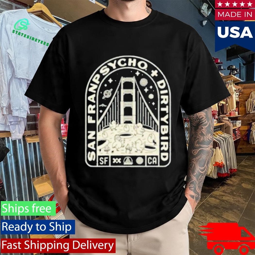 San Franpsycho Moon Bridge Shirt Unisex , , , Long Sleeve Tee