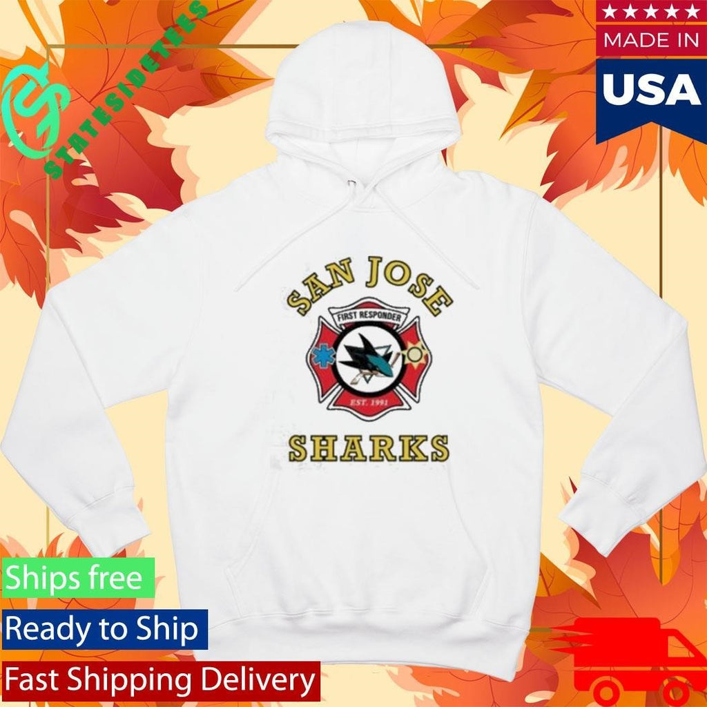 San Jose Sharks First Responders Fireman Shirt Unisex , , , Long Sleeve Tee