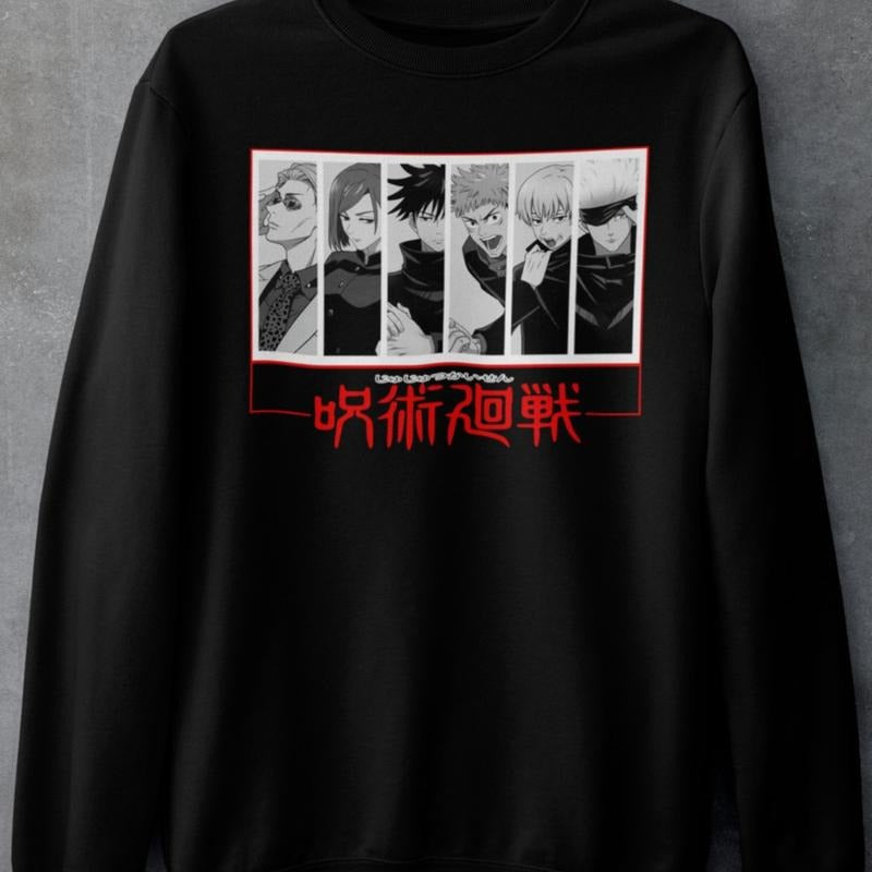 Satoru Gojo Yuji Itadori Megumi Fushiguro Kugisaki Jujutsu Kaisen T-Shirts