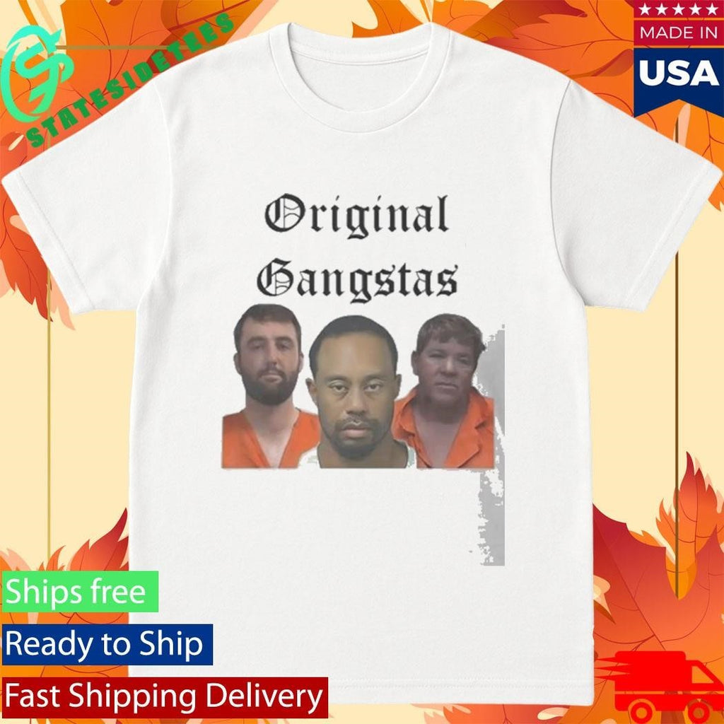 Scottie Scheffler Tiger Woods And John Daly Golf Legends Mugshot Shirt Unisex , , , Long Sleeve Tee