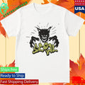 Scowl Cartoon Wolf Unisex , , , Long Sleeve Tee