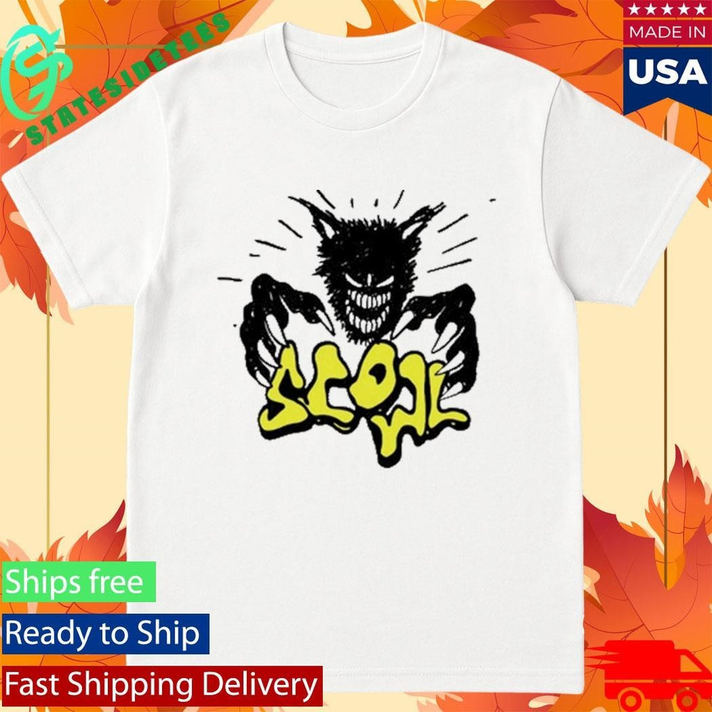 Scowl Scary Cat Shirt Unisex , , , Long Sleeve Tee