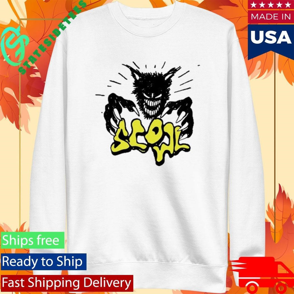 Scowl Scary Cat Shirt Unisex , , , Long Sleeve Tee