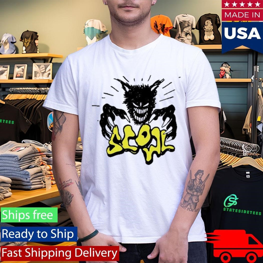 Scowl Scary Cat Shirt Unisex , , , Long Sleeve Tee