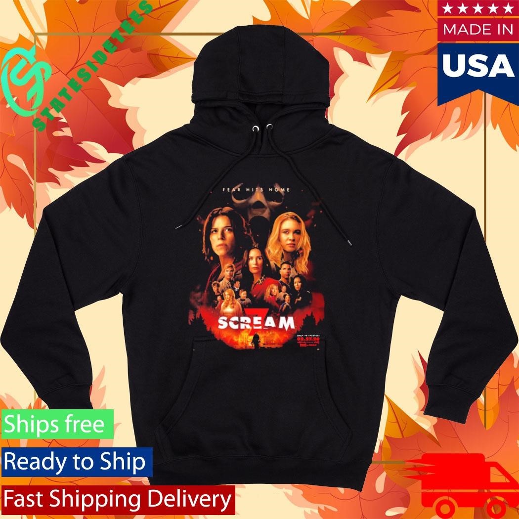 Scream 7 Fear Hits Home New Poster Film In Theaters On February 27 2026 Shirt Unisex , , , Long Sleeve Tee